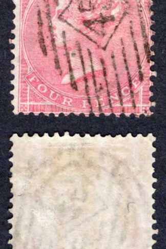 SG66a 4d Rose Wmk Large Garter Fine Used Cat 75 pounds