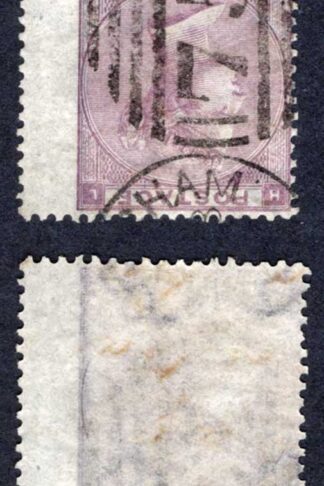 SG84Wi 6d Lilac Small Letters Plate 3 Wmk INVERTED Cat 275 pounds