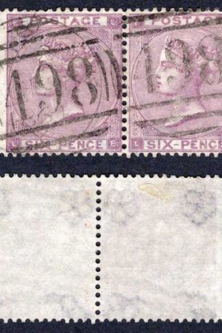 SG84 6d Lilac Small Letters Plate 3 PAIR Cat 150 pounds