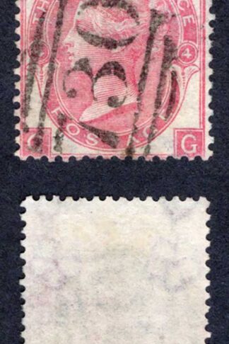 SG92 3f Rose Plate 4 Wmk Emblems Fine used Cat 120 pounds