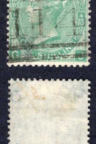 SG101 1/- Wmk Emblems Plate 4 Cat 120 pounds