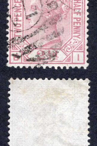 SG141 2 1/2d Rosy Mauve Plate 9 Wmk Orb Cat 40 pounds