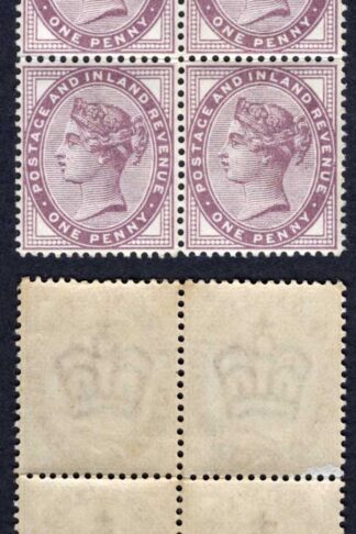 SG172 Penny Lilac 16 dots a U/M Block of Four