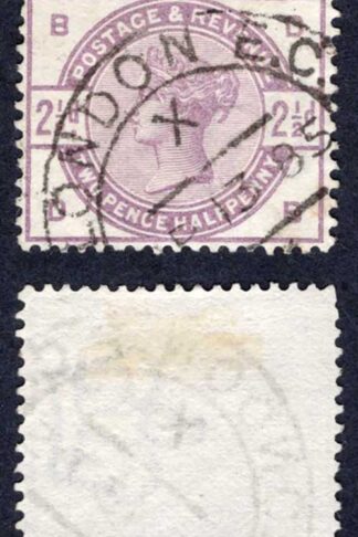 SG190 2 1/2d Lilac and Green Fine used Cat 10 pounds