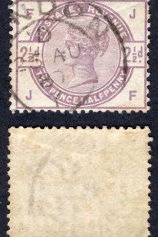 SG190 2 1/2d Lilac and Green Fine used Cat 10 pounds