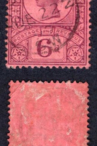 SG208 6d Purple/Rose-red Jubilee CDS used Cat 10 pounds
