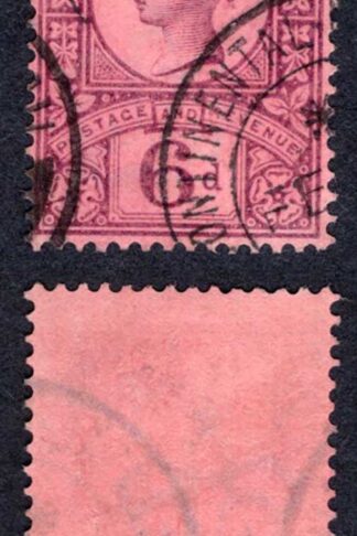 SG208 6d Purple/Rose-red Jubilee CDS used Cat 10 pounds