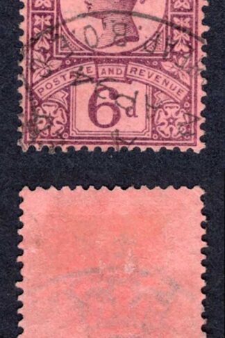SG208a 6d Deep Purple/Rose-red Jubilee CDS used Cat 10 pounds