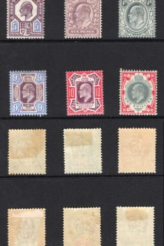 SG215/314 KEVII Simplified Set 1/2d-1/- 15 values M/M