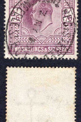SG262 2/6d Dull - purple chalky Cat 150 pounds