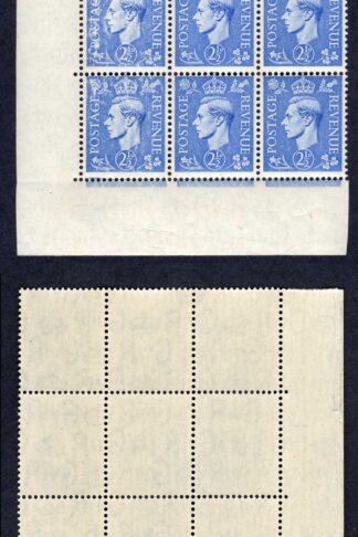 SG489 2 1/2d light ultramarine Major Dry Print M/M