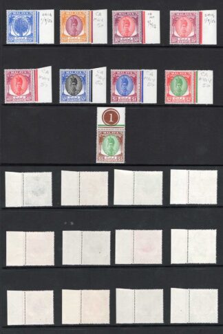 Malaya Kedah SG76-90 Set of 21 U/M Cat 170 Pounds