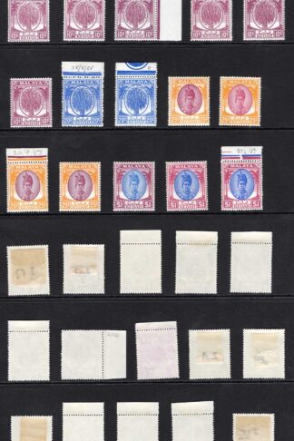 Malaya Kedah Selection of Shades Mint (some U/M)