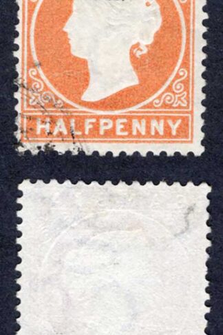Gambia SG10B 1/2d Orange Wmk CC Upright CDS used Cat 32 pounds