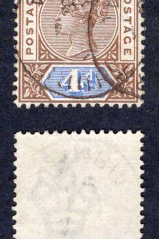 Gambia SG42 4d Brown and Blue CDS Cat 40 pounds