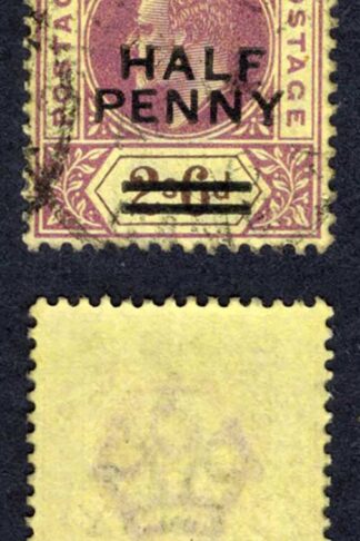 Gambia SG69 HALF PENNY on 2/6 Cat 75 pounds