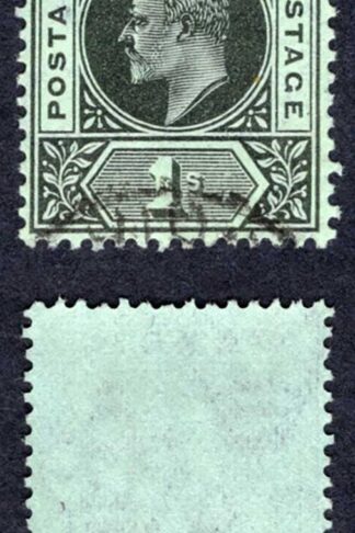 Gambia SG81 1/- Black/green Wmk MCA Cat 20 pounds