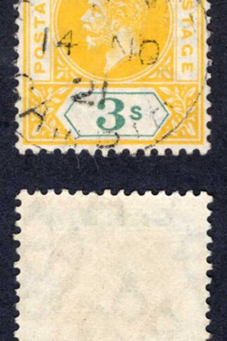 Gambia SG101 3/- Wmk Mult Crown CDS used Cat 55 pounds