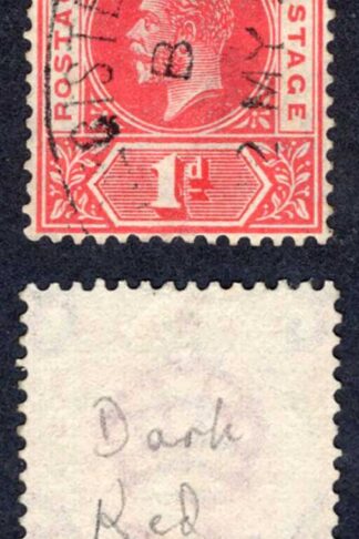 Gambia SG109 1d Carmine-red Wmk Script CDS used Cat 12 pounds