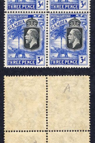 Gambia SG128 3d Wmk Script Perf Type a U/M