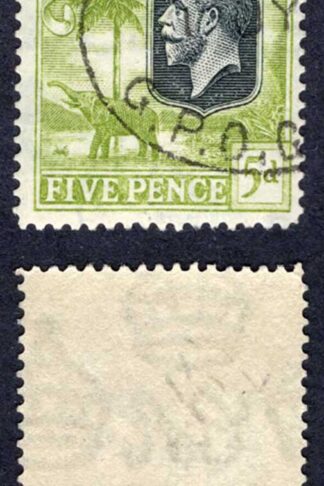 Gambia SG130 5d Wmk Script CDS Used Cat 19 pounds