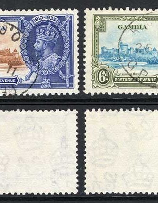 Gambia SG143/6 1935 Silver Jubilee Set Fine Used Cat 32 pounds