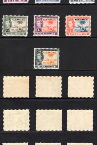 Gambia SG150/61 KGVI Set of 16 M/M Cat 180 pounds