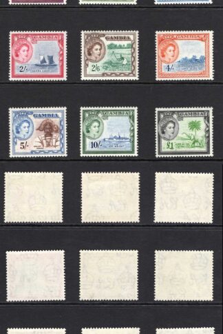 Gambia SG171/85 1953 Set of 15 U/M Cat 120 pounds