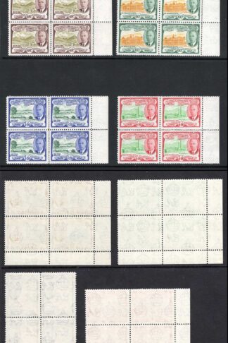 St Kitts-Nevis SG94-105 KGVI Set of 12 U/M Blocks Cat 168 pounds