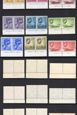 Seychelles SG135/149 The Original Values (15) U/M Imprint Pairs Cat 1471 pounds