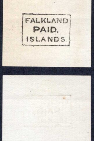 Falkland Is SGFR1 PAID Black Frank Posthumous Example circa 1890 Cat 110