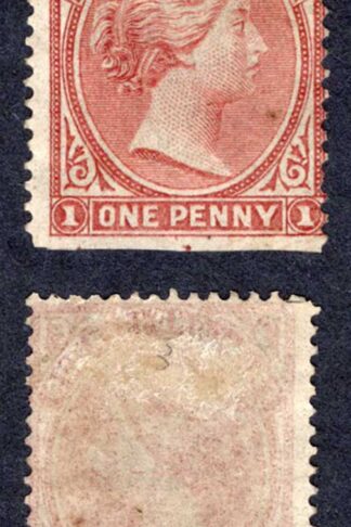 Falkland Is SG7 1d Pale Claret M/M Cat 110 pounds