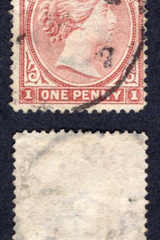 Falkland Is SG8 1d Brownish Claret Wmk CA Sideways Used Cat 55 pounds