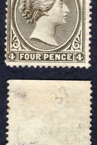 Falkland Is SG9 4d Pale Grey-black Wmk CA S/ways Inverted Fine M/M Cat 950 pound