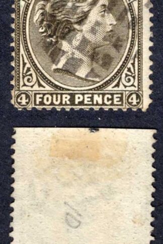 Falkland Is SG10w 4d Grey-black Wmk CA S/ways Cat 50 pounds