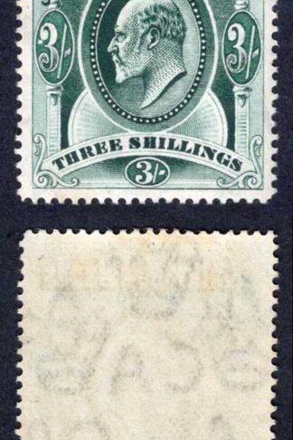 Falkland Is SG49a KEVII 3/- Wmk Mult CA Fine M/M Cat 160 pounds