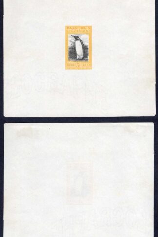 Falkland Is 5/- Centenary Helio-Vanguard sample reprint sheetlet produced 1949