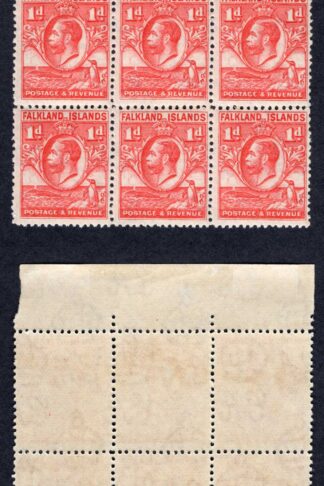 Falkland Is SG117 1d Block of 12 U/M Cat 54 pounds