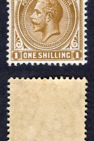 Falkland Is SG65 1/- Light Bistre-brown Wmk Mult CA Fine M/M Cat 32 pounds