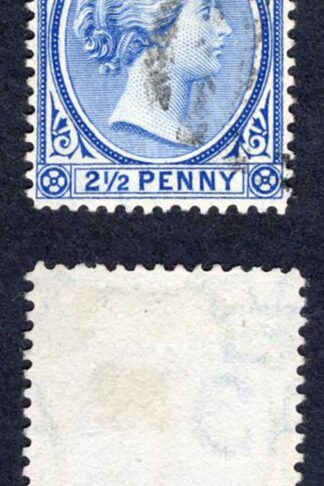 Falkland Is SG28 2 1/2d Dull Blue Wmk REVERSED Cat 500 pounds