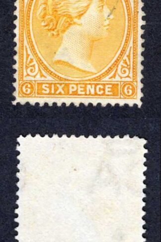 Falkland Is SG34 6d Yellow Vertical Pair Cat 110 pounds