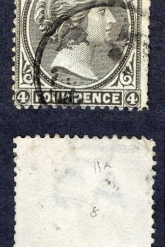Falkland Is SG31 4d Brownish Black Wmk CA Reversed (thin) Cat 425 pounds