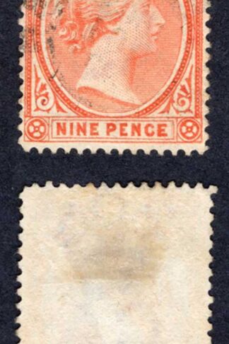 Falkland Is SG35 9d Pale Reddish Orange CDS Cat 60 pounds