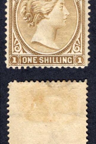Falkland Is SG37 1/- Grey-brown M/M (hinge remainder) Cat 90 pounds
