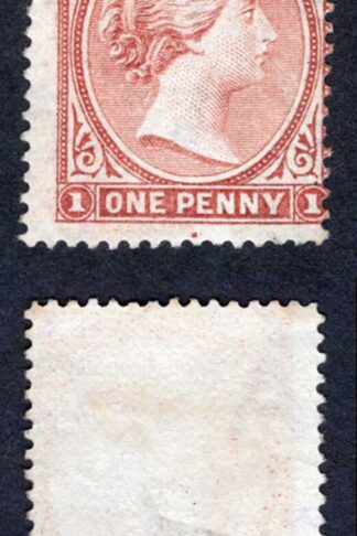 Falkland Is SG4 1d Dull Claret Wmk CA upright Mint (part gum) Cat 350 pounds
