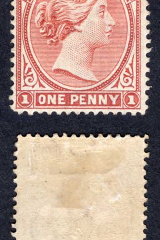 Falkland Is SG21 1d Claret Wmk CA (normal) M/M Cat 150 pounds
