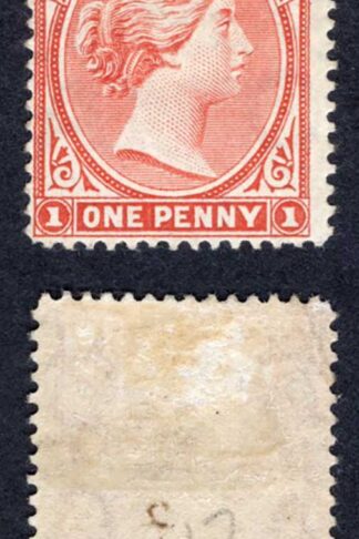 Falkland Is SG23 1d Pale Red M/M (hinge remainders) Cat 8.50