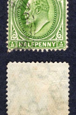 Falkland Is SGZ14 KEVII 1/2d Green used in South Georgia Cat 24 pounds