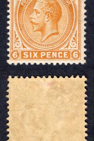 Falkland Is SG64b 6d Brown-orange M/M Cat 18 pounds