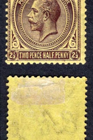Falkland Is SG77 2 1/2d Deep purple/pale yellow M/M (hinge remainder) Cat 5.50 pounds